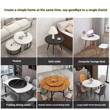 MUGVFVCSQ 20"-40" Round Wooden Dining Table Top, Gray Oak, 100cm/40in (diameter), 2cm (thickness), Solid Wood, Stained, Indoor/Outdoor