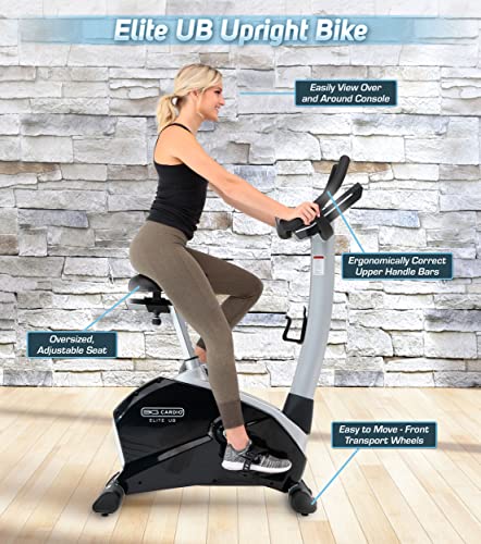 3G Cardio Elite UB Upright Bike Gray/Silver