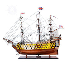 Old Modern Handicrafts Museum-Quality HMS Victory Model Ship Red