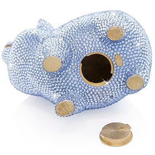Jay Strongwater Gatsby Pavé Piggy Bank Pale Blue