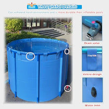 Large Outdoor Pool for Kids, 26/30/36/48 Inch Deep Family Pools/Albercas Para Adultos for Backyard/Home/Parties, Diameters - 1 2 3 4 5 M Blue Paddling Pool, Round Temporary Koi Pond(Deep 26inch/66cm,D