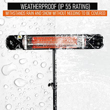 iQ Heat Pro 1500W Carbon Infrared Patio Heater with Tripod Stand