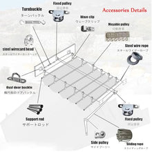 HOFUNTRE Pergola Shade Cover Retractable，Telescopic Canopy Pergola Cover ，Wave Sunshade Net，Widely Used, Suitable for Home Or Commercial Environment, Sun Protection, Durable(W:3m/9.84ft*L:18m/59ft)
