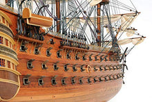Old Modern Handicrafts HMS Victory Midsize Model Ship with Display Case Multicolor