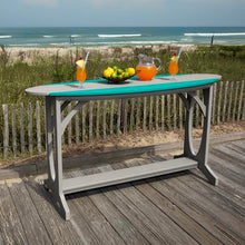 Bahia Verde Shoreline 3-Piece Bar Height Balcony Set Cove Gray with Seaglass Blue