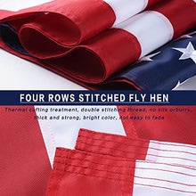 VICDRIA Giant 30x60 American Flags for Outside Heavy Duty Embroidered Stars