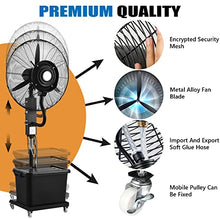 CUTPOIY Misting Fan, Tower Fan with 42L Water Tank, 3 Speeds, 650mm Blade, for Outdoor Patio, Cooling, Fan Blade 750mm