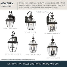 Quoizel Newbury 23" Outdoor Post Lantern, Medici Bronze