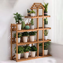 ZOCWJK Indoor Plant Stand 4 Tier Wood Plant Stand, Plant Shelf Outdoor for Multiple Plants, Multilayer Flower Pot Stand Holder Planter Display Rack, for Balcony Living Room Gar,