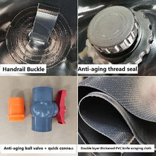 TCHAU Large-Capacity Vehicle-Mounted Water Bag Foldable Portable Bridge Preloading Outdoor Agricultural Drought-Resistant Fire Fighting Software Water Bag