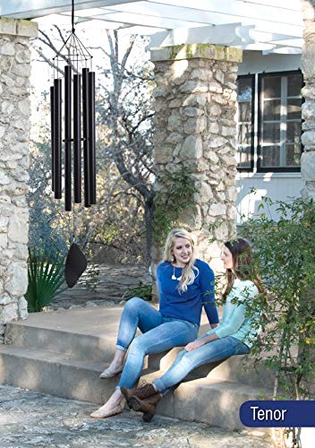 Music of the Spheres Nashville Tenor Medium-Large Handcrafted Wind Chime 60" Black