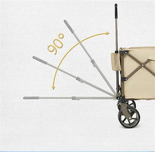 CWENZXDIA Garden Wagon Camping Wagon Cart 197L Folding Trolley Portable Ultralight Shopping Pushcart Outdoor Picnic Beach Trailer Car Utility Cart