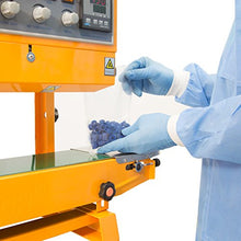 JORESTECH Continuous Plastic Bag Band Sealing Date Sealer Printer Machine Silver