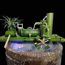 Water Features for The Garden Bird Bath Water Feature Pump Fountain Bamboo Water Device Ceramic Fish Tank Stone Circulating Fish Filter Bamboo Tube Ornaments,60Cm/23.6In