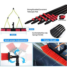 Solar Photovoltaic Panel Cleaning Water Spray Brush, Professional High-Altitude Window Glass Cleaning Tool, 4.5-12m Washing Set Equipment Extension Pole for Cars Caravan,12FT/3.6M
