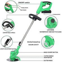 Powerful Lawn Mower with 2 Batteries and 3 Types of Blades Electric Cordless Lawn Mower for Lawn mowers with 24 Volt Battery