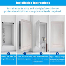 22x32/30x48in, Large Attic Access Door, for Outdoor and Indoor, Steel Access Panel for Inspection Hatch, Fuse Box Cover Cabinet, Wall, Conceals Wires, Meters, Pipes(22x48in/56x122cm)