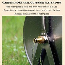 Garden Hose Reels with with Hose and Nozzle, Wall Mounted/Portable Water Hose Reel with Crank, Stainless Steel Water Pipe Storage Shelf Reel Holder, Reel Cart Hose Caddy for Watering Washing