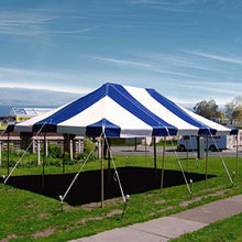 TentandTable 20' x 30' Premium Commercial Pole Tent with Blue & White Top