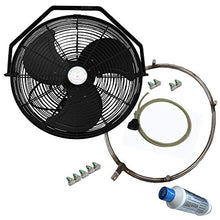 mistcooling Misting Fan Systems Outdoor Fan (18 Inch Fan Black)