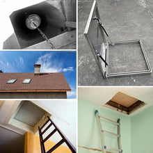 CHENWMZ Roof Hatch Access Door with Gas Strut for Emerncy Attic & Basement Access Weatherproof Ventilat Cover Easy Installat 60x65 cm Secure Adjustable