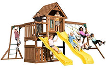 Swing-N-Slide Timberview Wooden Play Set Brown