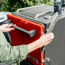 Keveri Multi-Purpose Charcoal Oven Outdoor Grill Red Medium Rare