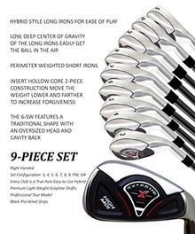 Extreme X7 Senior Men's Iron Set 9-Piece Right Handed Senior Flex +1" Over Tall with Arthritic Grip