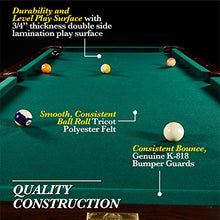 Barrington Billiards Pool Table Set Green/Dark Wood Grain