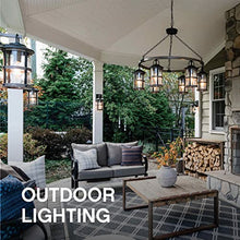 Hinkley Republic Medium Hanging Outdoor Lantern, Low Voltage, LED Included, Composite, Clear Seedy Glass Panes, Anti-Fading Finish, Oil Rubbed Bronze Finish