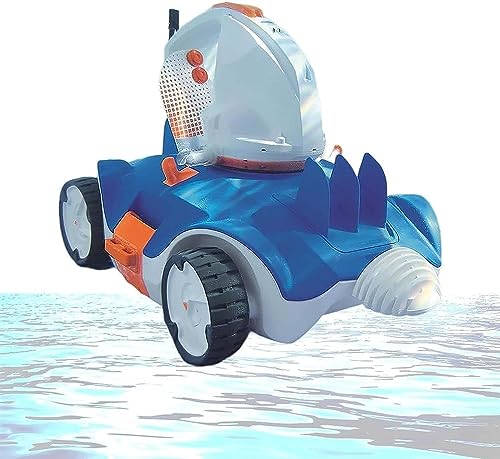 KANGJIEM Cordless Robotic Pool Cleaner,Automatic Pool Robot Vacuum with Max 90 Mins Working Time, Self-Parking,Robotic Swimming Pool Cleaner for Above Ground Swimming Pools