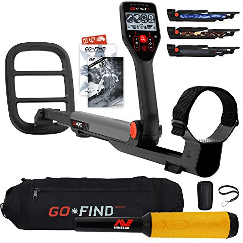 Minelab GO FIND 44 Metal Detector Bundle with PRO FIND 35 and Black Transport Carry Bag