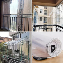 ZSLNHHZJ Freezer Room PVC Strip Curtain Outdoor Curtains Waterproof Clear Vinyl Tarp Outdoor All Weather Protect Smooth Cloth Surface