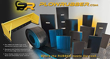 Heavy Duty Snow Pusher Rubber 1-1/2" thick x 10" wide x 10 ft. Long punched Standard Highway Slots. Snow Plow Rubber