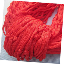 MaGiLL 3pcs Nylon Rope Mesh Hammock Patio Hanging Chair Rope Tree Hammock Rope Hammock Chair Hanging Nap Bed Nylon Mesh Hammock Meshy Rope Hammock Travel Red Outdoor Leisure Hanging Net