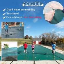 CHZDPP Professional Winter Pool Safety Covers, Customizable Round Inground Pool Protective Cover with Anchors for Concrete or Wooden Boards, Easy Installation(8.8m/28.9ft)