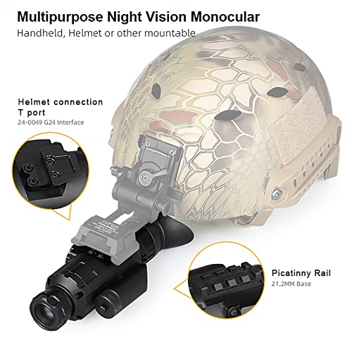 YSS High-Performance 1-8X Digital Monocular Night Vision M250HD Black