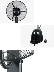 DFEDHF Industrial Misting Fan with Oscillating Cooling Mist Humidifier Height Adjustable 3 Speed Swivel Function Misting Cooling Fan for Home Office and Restaurant, Copper-65cm