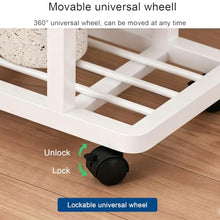 ARTUNV Mobile 5 Tier Plant Stand With Wheels, Tall Metal Flower Display Rack For Multiple Plants, Corner Shelving Unit For Indoor Balcony & Patio Decoration(Color:Black)