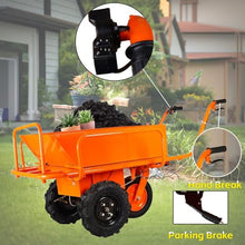 Wheelbarrow,Utility Cart, Electric Wagons,881lbs Capacity Heavy Duty Material Hauler Perfect for Transporting Soil Bricks and Construction Materials, 1500W Motor 48V20AH