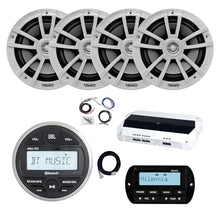 Enrock Marine JBL PRV-175 Marine Stereo Receiver & 4x 6.5" Speakers Kit White