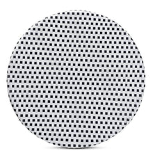 bali & pari Tavor Classic French Black and White Weaving and Natural Rattan Indoor and Outdoor Bistro Table