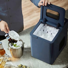 TEDILUVI Electric Ice Machine Maker Bullet Cylindrical Cube Making Countertop for Home Commercial Small Milk Tea Shop