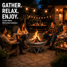 Ohio Flame Liberty 42” Wood Burning Fire Pit Carbon Steel with Angled