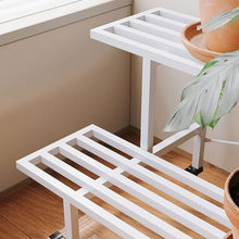 Hanging Plant Stand Indoor 3-Tier Plant Shelves With Bar Metal Plant Rack Flower Pot Stand Plant Stand With High Loading Capacity Planter Shelves With Grid Panel Plant Shelf For Garden Balcony