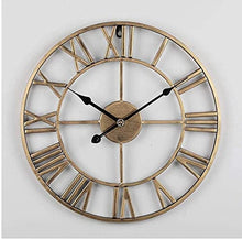 Outdoor Wall Clock Weatherproof, Retro Garden Wall Clocks Outdoor Iron Garden Ornaments Outdoor, Numeral Precise Timing
