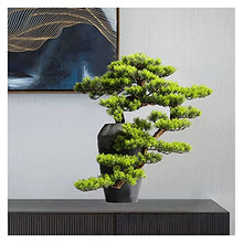 Artificial Trees Artificial Bonsai Tree，23 Inches Faux Vase Bonsai Pine， Fake Tree Bonsai Plant for Decoration Desktop Display Simulated Pine