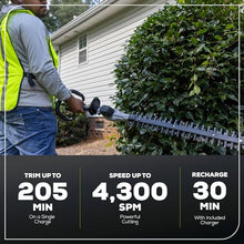Greenworks 82V 24 in Pole Hedge Trimmer, 2.5 Ah Battery and Charger