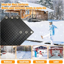 iumLeap Winter Snow Melting Pads,Anti-Slip Walkway Herringbone Design,Outdoor Mat,Prevents ice Formation,Melts up to 2 inches of Snow per Hour, 4Pcs/10 * 30In (25.4 * 76.2cm)
