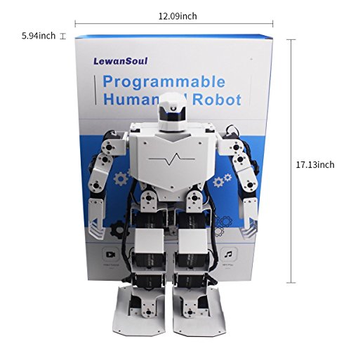 LewanSoul 16DOF Biped Humanoid Robot Kit with APP and MP3 Module